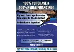 INVESTOR 100% FIX & FLIP FINANCING - Up To $2,000,000.00 with 680+ Credit!